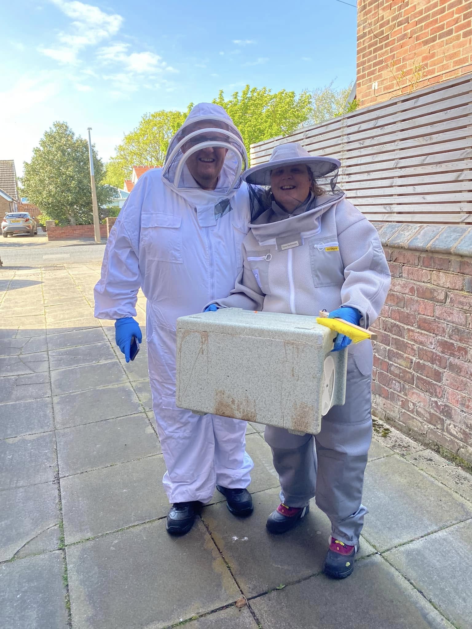 The BeeSide The Sea husband and wife beekeeping team from Lytham St Annes